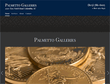 Tablet Screenshot of palmettogalleries.com
